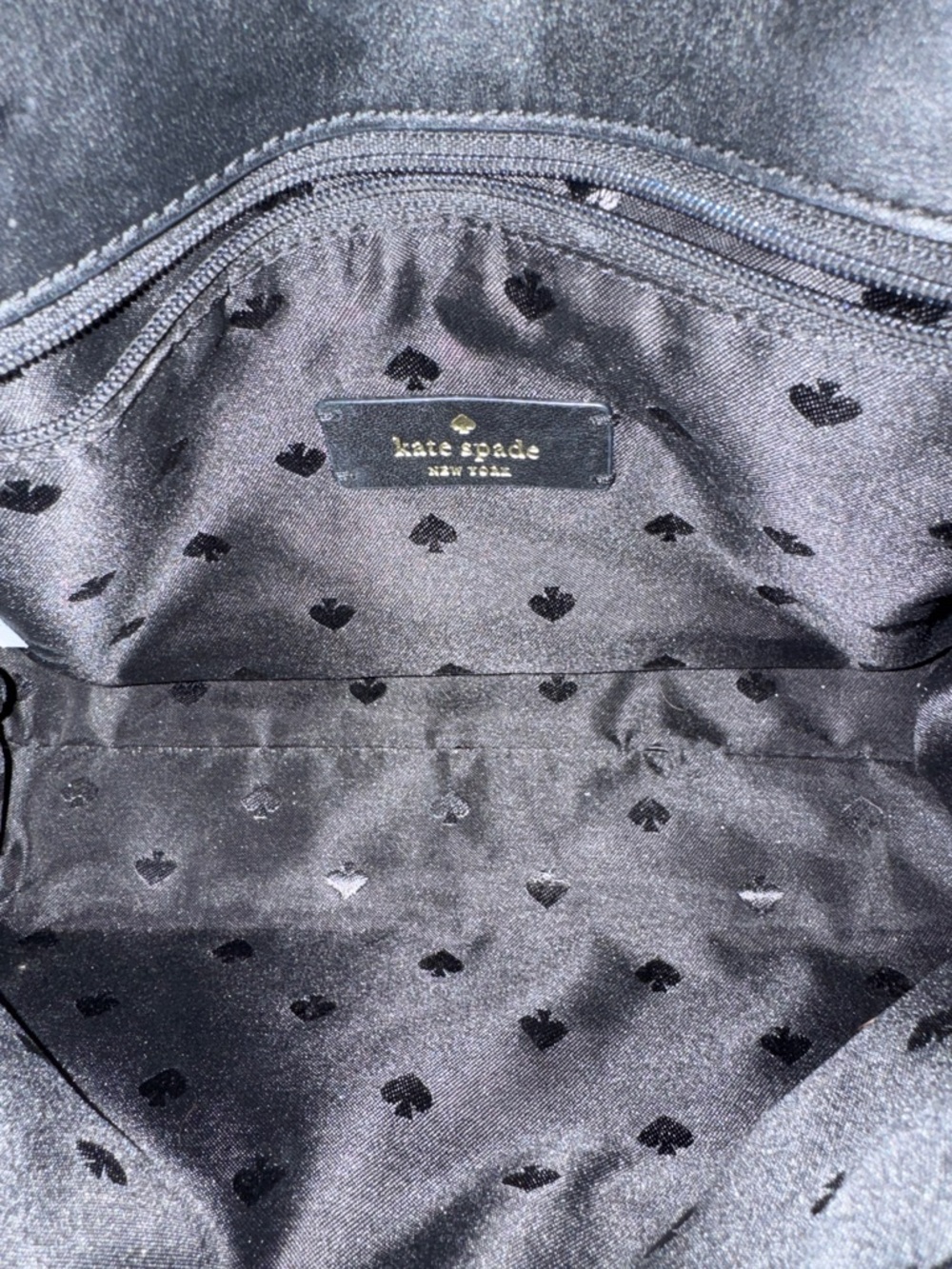 kate spade Black Quilted Natalia Flap Shoulder Bag with Gold Chain Handles - Picture 7 of 13